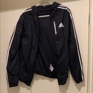 Adidas hooded windbreaker